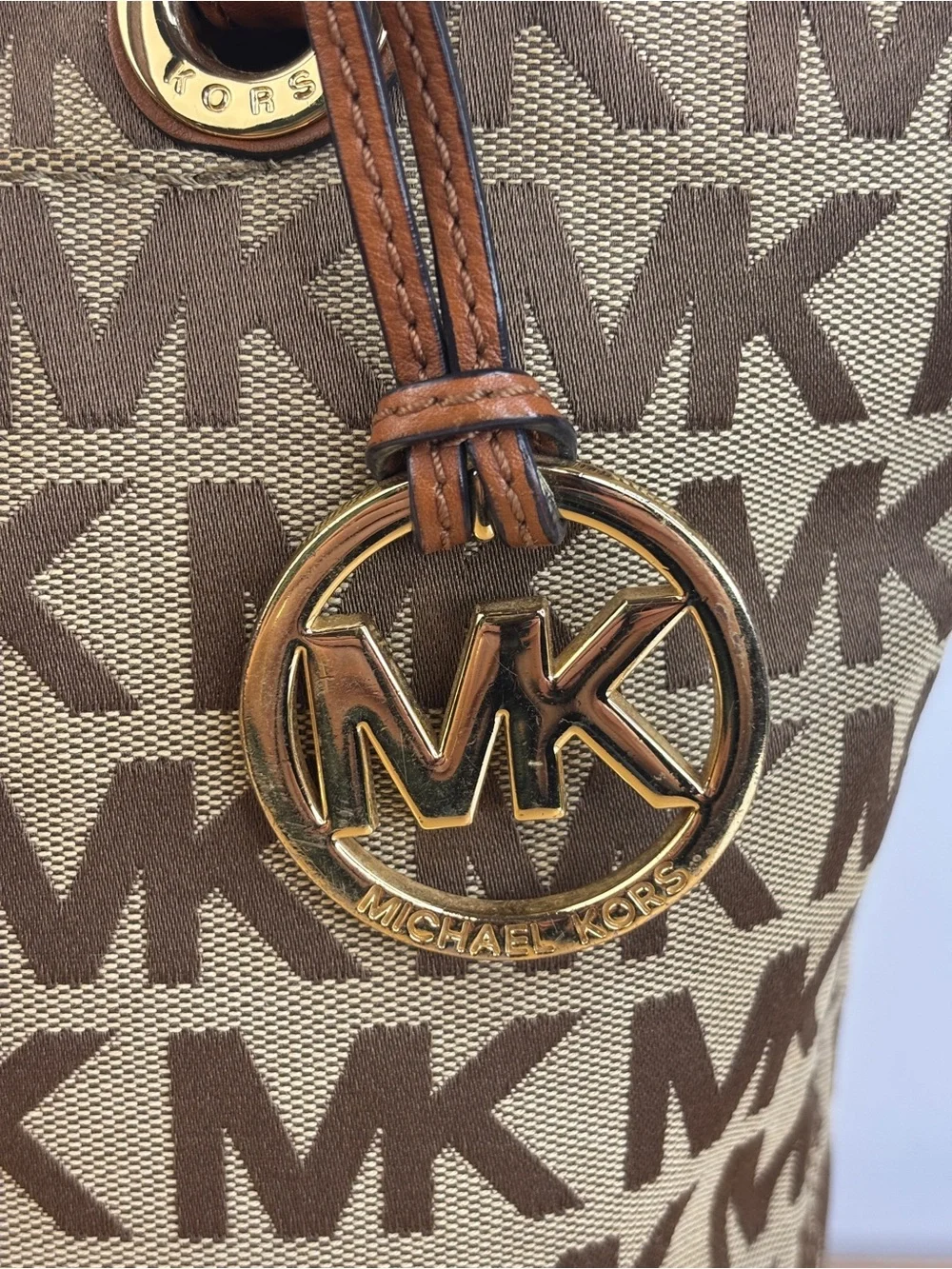 Michael Kors Jet Set Signature Jacquard Tote Bag - Picture 2 of 16